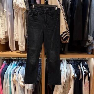 Veronica Beard Black Straight-Leg Jeans